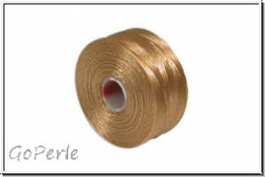 S-Lon, Size D, Beading Thread, Fdelgarn, light brown, 1 Spule